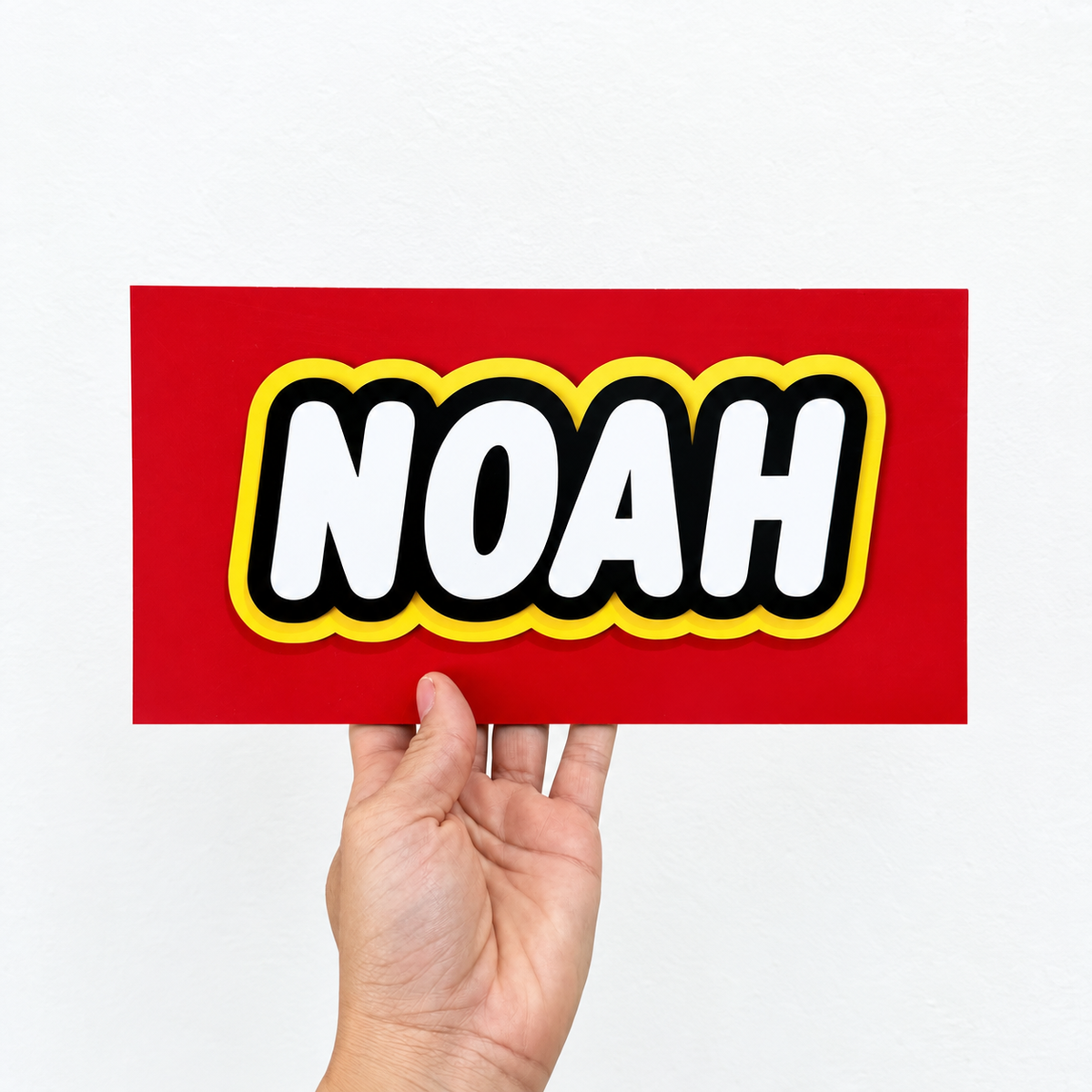 Building Brick Custom Name Sign