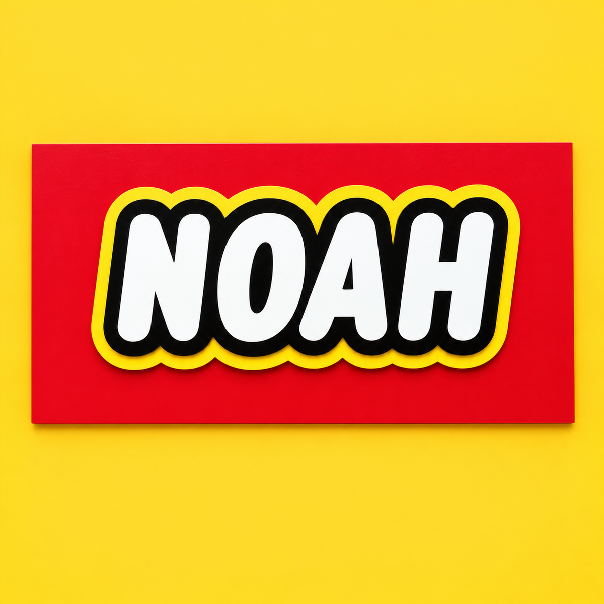 Building Brick Custom Name Sign